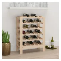 vidaXL Weinregal 61,5 x 30 x 82 cm Massivholz Kiefer Beige