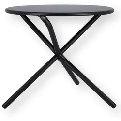 Beistelltisch Tris aus Aluminium, Schwarz