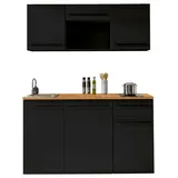 yourkitchen Küchenzeile JAZZ 160 cm schwarz