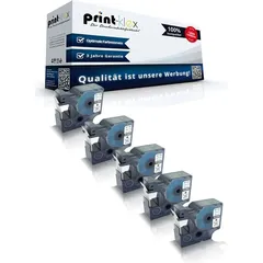 5x Kompatible Schriftbänder für Dymo 45803 2000 5500 Labelmanager 300 Labelmanager 350 Labelmanager 350 D S0720830 19mmx7m Schwarz auf Weiss Druc...