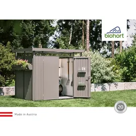 Biohort Solarleuchte für Gerätehaus und Geräteschrank 15 x 5 x 10 cm Schwarz