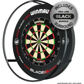 WINMAU Dartboard-Beleuchtung Bundle Plasma + Surround Schwarz 4305