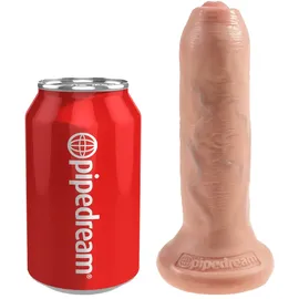 KING COCK 6 Uncut Dildo Beige