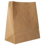Papstar Blockbodenbeutel, Kraftpapier braun