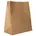 Papstar Blockbodenbeutel, Kraftpapier braun