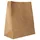 Papstar Blockbodenbeutel, Kraftpapier braun