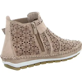 Gemini Damen Stiefelette Leder Cutouts floral Muster 382019-19, Größe:41 EU, Farbe:Mehrfarbig - 41