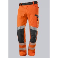 BP 2043-847-6556 Arbeitshose für Herren, 85.5% Polyester/12% Baumwolle/2.5% Elastolefin, Warnorange/Anthrazit, 3D Schnitt - ergonomische Passform, Größe 54s