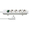Comfort-Line Plus mit Schalter, 4-fach, 2m, weiß (1153120100)