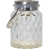 Star Trading LED-Solardekoleuchte Pireus, aus Glas,