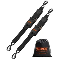 Vevor Spanngurte mit Ratschen, Zurrgurten für Boote, 5,08x60,96cm Schwarz