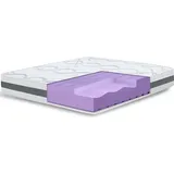 11.11 srls The White Stone Großes Einzelbett Matratze 120x180 Carbon, Antibakteriell, Anti-Milben, Anti-Allergie.| Höhe 25 cm | Italy