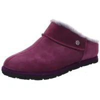 Rohde Damen Pantoffel Hausschuh Leder Lammfell Warmfutter Gardena 7070, Größe:39 EU, Farbe:Violett - 39