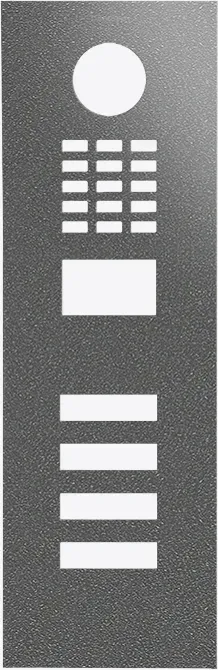 DoorBird D2104V Frontblende DB 703, Edelstahl, pulverbeschichtet, seidenmatt