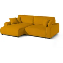 Livora Ecksofa Samt 234x170x78 gelb SOFIA