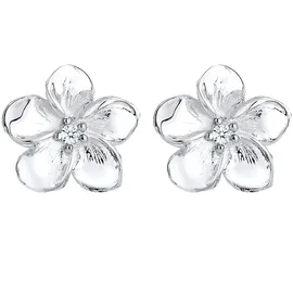 Elli DIAMONDS Ohrstecker Frangipani Diamant Weiß 0,03ct 925 Sterling Silber
