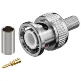 goobay BNC-Crimpstecker für RG 59/U Kabel mit Goldpin
