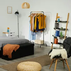Relaxdays Kleiderständer, HBT: 149 x 80 x 40 cm, Kleiderstange, Jacken, Hemden, Metall, freistehende Garderobe, schwarz
