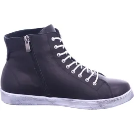 Andrea Conti Damen High Top Sneaker Schnürer Leder dynamisch 0341500, Schwarz 39