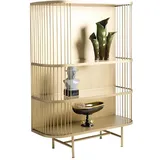 JV Möbel Standvitrine 40 x 140 x 100 cm Gold