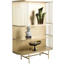 JV Möbel Standvitrine 40 x 140 x 100 cm Gold
