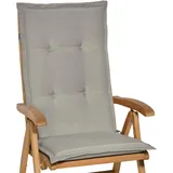 Beautissu Loft HL Hochlehner 120x50x6cm Hellgrau