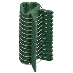 varivendo Pflanzenklammer Set 128 Stück Mixed mit Klammern und Bindern Pflanzenhalter Pflanzenclips Rankhilfe Befestigungsset für Garten Balkon