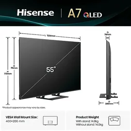 Hisense 55A7Q 55 Zoll QLED 4K Smart TV