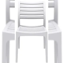 CLP Ares Gartenstuhl 48 x 58 x 82 cm weiß