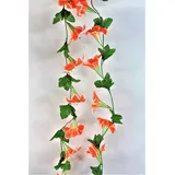 Blumen Ranke Orchidee orange 220 cm Blüten Girlande künstlich