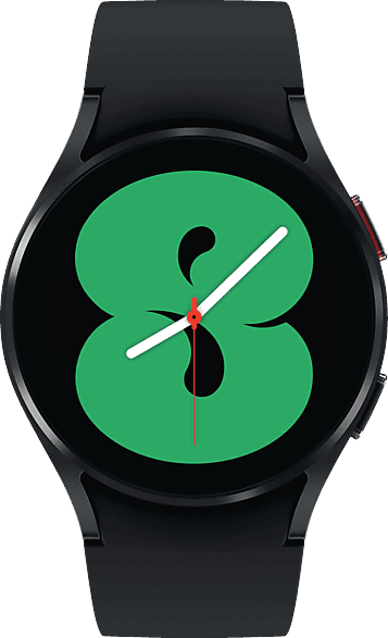 SAMSUNG Galaxy Watch4, BT, 40 mm Smartwatch Aluminium Fluorkautschuk, S/M (130 - 190 mm), Black