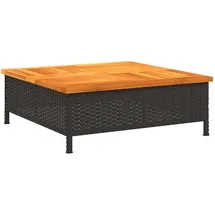 vidaXL Gartentisch 70 x 70 x 25 cm Schwarz