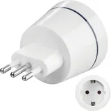 Hama 00223435 Netzstecker-Adapter Typ L 3-polig, für Italien
