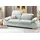 Home Affaire 2-Sitzer HOME AFFAIRE "Bergamo Multifunktions-Sofa, bequem und komfortabel", silber, B:195cm H:77cm T:90cm, Chenille 100% Polyester;Struktur fein ( 100% Polyester);Luxus-Kunstleder;Struktur weich (100% Polyester), Sofas, mit Armlehn-und Rückenfunktion,