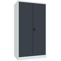 Pavoy Schwerlastschrank Stahl 3 Fachböden 120 kg 3 Schubladen 175 mm Ral 7035/7016