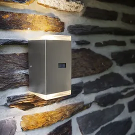 Lutec Path ST6058-PIR-3K LED Sensor Wandleuchte Edelstahl