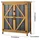Vevor Gartenschrank Holz, Geräteschrank mit Abschließbaren Türen, Gerätehaus mit Ablage & Boden, Geräteschuppen, Gartengerätehaus, Werkzeugschrank für Terrasse, Garten oder Rasen, 81x33x95 cm