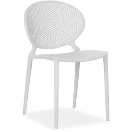 Homestyle4u Gartenstuhl Kunststoff 41x77x48 cm, Gartenmöbel, Gartenstühle, Gartenstühle