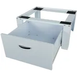 Respekta Waschmaschinen Erhöhung mit Schublade 30 x 63 x 56,5 cm (H x B x T) weiß