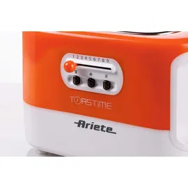 Ariete 159 Toasttime, Weißer Toaster 2 Scheiben 9 Bräunungsstufen, 700 W