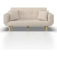 Schlafsofa Miriam Beige Webstoff