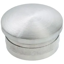 CROSO Rändelkappe gewölbt, hohl (Geländersysteme) - leicht gewölbt , 33,7 x 2,0 mm