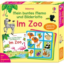 Usborne Mein buntes Memo und Bilderlotto Im Zoo