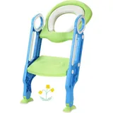 Famanu Toilettensitz für Kinder mit klappbarem und höhenverstellbarem Design - Antirutsch-Funktion