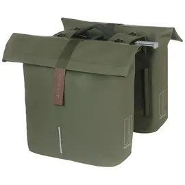 Basil City Mik Doppeltasche 28-32L moss green
