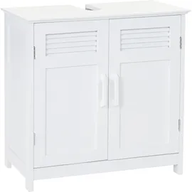 Mendler Waschbeckenunterschrank HWC-A85, Badschrank 60x60x30cm ~ weiß