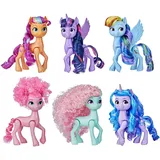 Hasbro My Little Pony Puppen Ponygenerationen Regenbogenset mit 6 Ponyfiguren (14 cm), Einhorn-Spielzeug für Mädchen und Jungen