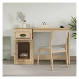 vidaXL Schreibtisch mit Schublade Sonoma-Eiche 115x50x75 cm