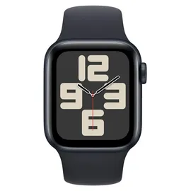 Apple Watch SE 2024 GPS + Cellular 40 mm Aluminiumgehäuse Mitternacht, Sportarmband Mitternacht S/M