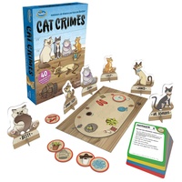 Think Fun ThinkFun - 76366 - Cat Crimes - Das flauschige und freche Kombinations- und Deduktionsspiel mit Katzen. Finde den Übeltäter!